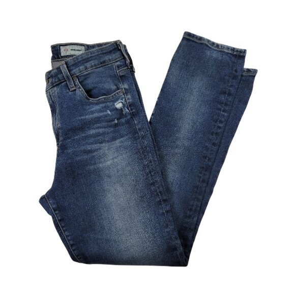 AG Adriano Goldschmied Mari High Rise Slim Straight Jeans Women's Premium Denim - Picture 2 of 12